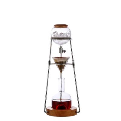 China Food Grade Sustainable High Borosilicate Pyrex Ice Glass Drip Cold Coffee Maker for sale