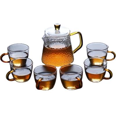 China Direct Fire Sustainable Heating Borosilicate Glass Heat Resistant Glass Teapot for sale