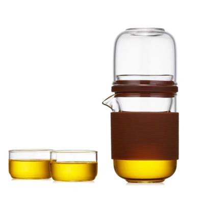 China Sustainable Eco Friendly Tea Set Mugs, Glass Drinking Cup for sale