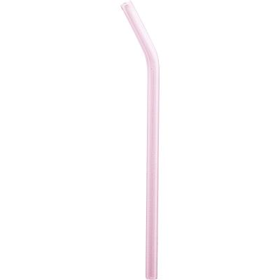 China Sustainable Non-Toxic Reusable Borosilicate Long Colored Glass Drinking Straws for sale