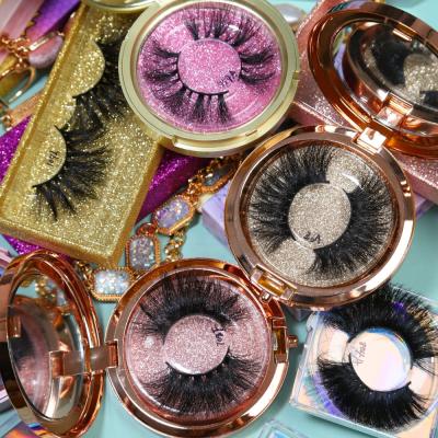 China Natural Wholesale Long Mink Eyelash Book Lashes 25mm Book Lashes for sale