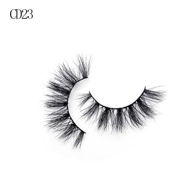 China Seller 18mm Mink Eyelash Thick Dramatic Mink Lashes Short Fluffy Natural Eyelashes for sale