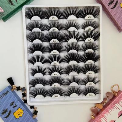 China 30mm Long Natural Mink Eyelash 30mm Mink Lashes Big Fluffy Mink Lashes Eyelash Making Wholesale for sale