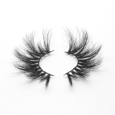 China Natural Whole Sale Long Lashes 25mm Hand Made Full Strip Lashes 25mm Long Lint Fluffy Mink Eyelash for sale