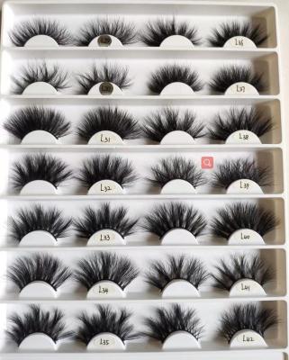 China Wholesale Thick 3d Mink Lashes 25mm Mink Lashes 25mm Curly Fluffy Mink Eyelash Seller for sale