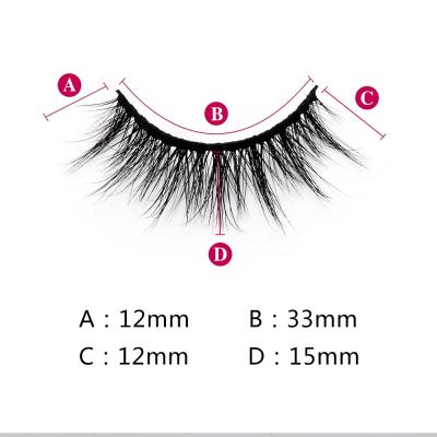 China Long Private Label 3d Mink Lashes Natural Mink Eyelash Sellers 3d Mink Lashes Fluffy Lashes for sale