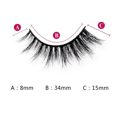 China Natural Long Fluffy Curly Mink Lashes Real Mink Eyelashes False Eyelashes Seller 3d 5d Mink Lashes for sale