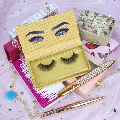 China Natural Long Top Selling Handmade Stripe Lashes 15 Mm Lashes Tapered Lashes 5d Lashes Volume for sale