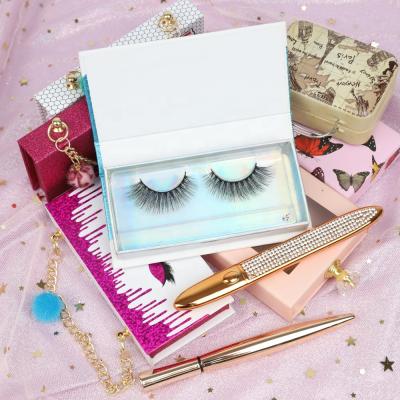 China Long Eyelashes Natural False Eyelashes Customized Logo 18 Mm Short Eyelashes for sale