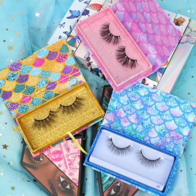 China 3d silk eyelash box packing box 3d eyelash private label synthetic false lash natural silk lashes wholesale for sale