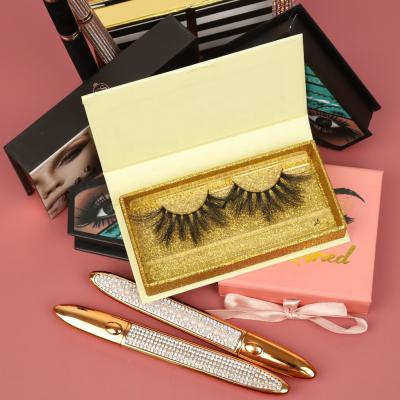 China Natural Factory Popular Eyelash 3d Faux Mink Lashes No Cruelty 25MM Silk Lashes Synthetic for sale