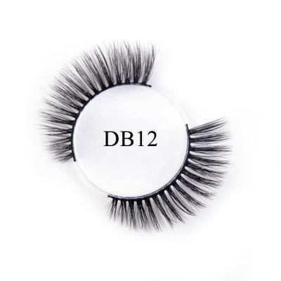 China Natural Short Silk Lashes 3d Eyelashes Natural Looking Eyelash Synthetic for sale