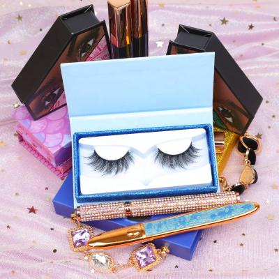 China Custom Fancy Crisscross Lashes Fashionable Eyelash Packaging Boxes For Lashes Faux Mink Lashes Silk Eyelash for sale