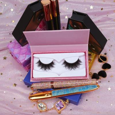 China Eyelash vendors 15-20mm crisscross eyelash with eyeliner faux mink 3d lashes 15mm faux mink eyelashes for sale