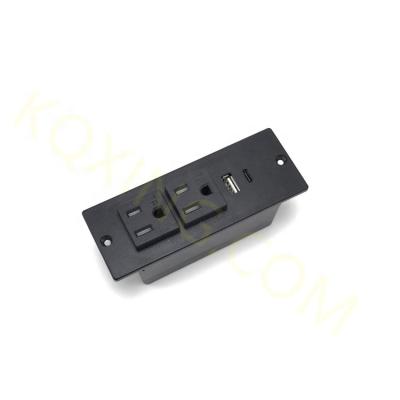 China Wholesale Desktop-Plug Custom Recessed Mounted Plug With Usb And Type-C Ports for sale