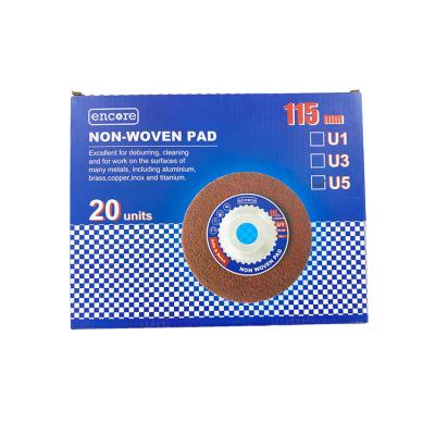 China YIDA Metal High Efficiency Pad Rust Removal Non-woven High Strength Non-woven Abrasive Grinding Wheel Disc Wheel for sale