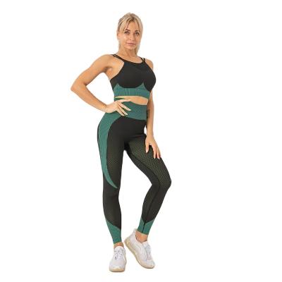 China 2020 Spring Women Summer Breathable Workout Activewear Multicolor Yoga Bra Slimming Leggings Sports Yoga Set for sale