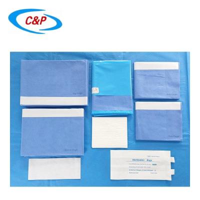 China SMS Azul Disposable Universal Cirugía Drape Pack Para el Hospital Clínica en venta