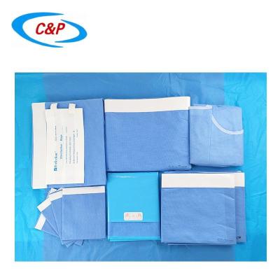 China Ziekenhuis en kliniek Algemene chirurgie Drape Pack SMS Wegwerpchirurgische universele kits Te koop