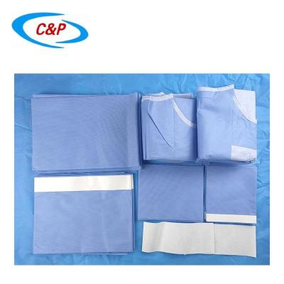 China Disposable Blue SMS General Surgery Drape Pack Medical Supplies Te koop