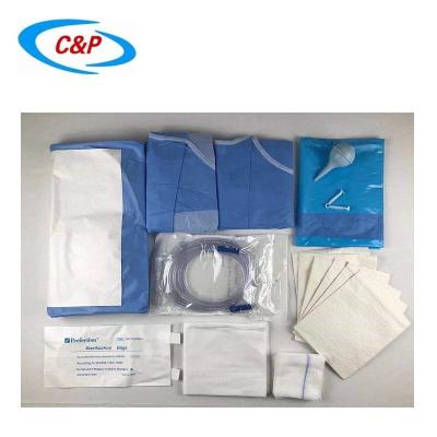 Cina Medical Drapes Hospital Nonwoven Blue Cesarean Surgery Pack per il taglio cesareo in vendita