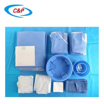 China Medical Supplies Disposable Angiography Pack with Reinforced Surgical Gown for sale