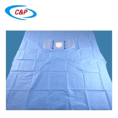 China Sterile Medical Drapes Blue Ophthalmology Surgical Drape for Eye Procedures for sale