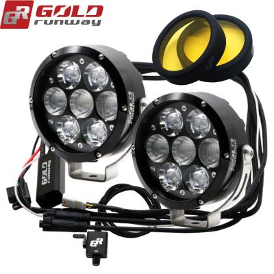 China GOLDRUNWAY LED Motorcycle 70W Bike Bicycle Lighting System Light Aluminum Waterproof Mini Fog Lamp Spotlight for sale