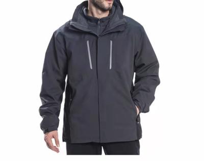 China Waterproof Men 3 in 1 Winter Ski Jacket Fleece Liner Waterproof Windproof Coat Detachable Hood for sale