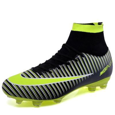 China Professional Mens EVA Leather OEM/ODM Microfiber Outdoor Soccer High Heel Soccer Boots For Teenagers for sale