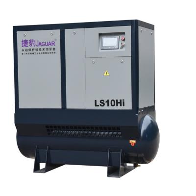 China 415V/380V/220V/60HZ/50HZ 10HP Screw Air Compressor with Air Receiver and AC Power Source for sale