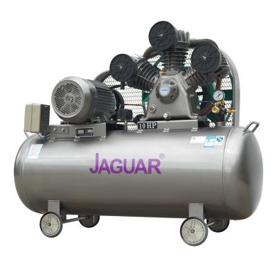 China 150kg Air Tank 10HP JAGUAR 47.7 CFM 7.5KW Air Cooled Piston Air Compressor for Mining for sale