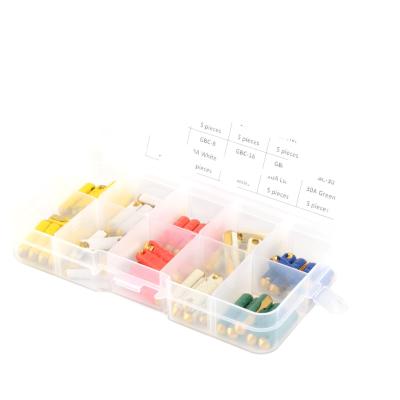 China 50pc GBC Automotive CAR BLADE FUSE BOX ASSORTMENT BAKELITE EUROPEAN AUTOMOTIVE BOTTOM 5-30Amp for sale