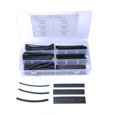 China 130pcs High Tensile Polyolefin 21 4 Yarn Wrap Assorted Set Heat Shrinkable Shrink Tube 6 Sizes 2.5/3.5/5/7/10/13MM for sale