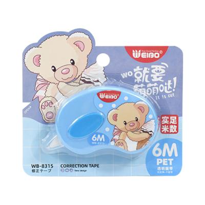 China Hot School Supplies Stationery Cute Correction Tape Set Student Correction Tape Sale Kawaii Modify Tapes New Designs White Style Decorative for sale