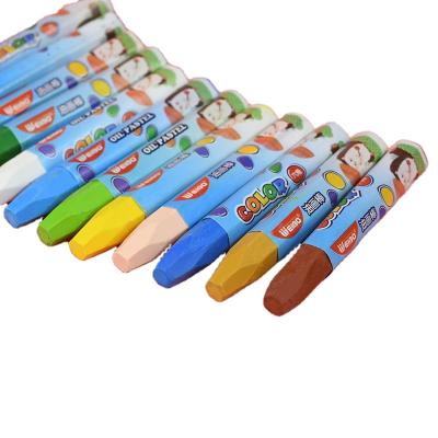 China office & Box Wax Crayon Kids School Crayon 24 Colors Non-Toxic Oil Painting Stick Candy Color Oil Pastel Crayon Child Safety Pastel Crayons WB-1211 oil for sale