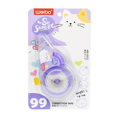 China School Office Supplies Brand Weibo Fun Combination Compact Fluid Learning Stationery Correction Tape Glue Stick Marker Cartoon Student Correction for sale