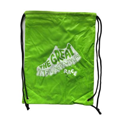 China Logo Printed High Quality Promotional Waterproof Custom Sport 420D Polyester Drawstring Shoe Bag for sale