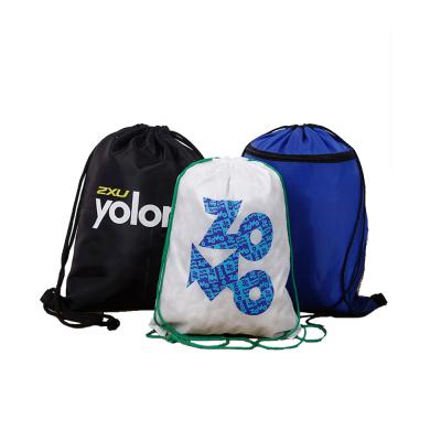 China Waterproof Promotional Printed Gym Sports Backpack Custom Drawstring Bags With Logo for sale