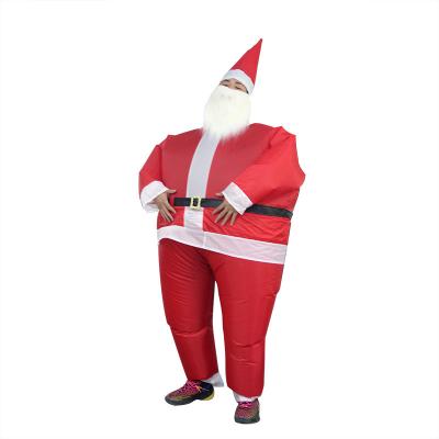 China Polyester Fabric Santa Claus Inflatable Costume Inflatable Costume Christmas Party Santa Claus Costume Party Event Dancing Props Funny Props for sale