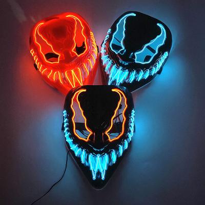 China Horror Ghost Decoration New Arrival Halloween Mask Halloween Mask Cosplay Costume Makeup Prom Party Luminous Prom Party for sale