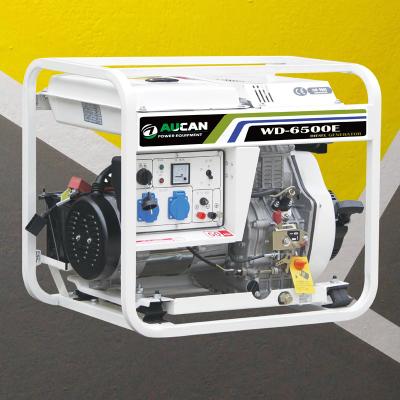 China new design 6kva! Low Fuel Consumption Open Type Whole House Portable Diesel Generators For Home Use WD6500 for sale