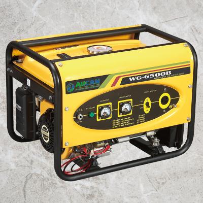 China new design 6kva! Professional Low Fuel Consumption Open Type Portable Gasoline Generators For Home Use WG6500B for sale