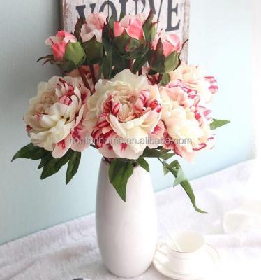 China Home Decoration Artificial Peony Flower Moisturizing Feeling Wedding Bouquet and Home Decoration SP05 for sale