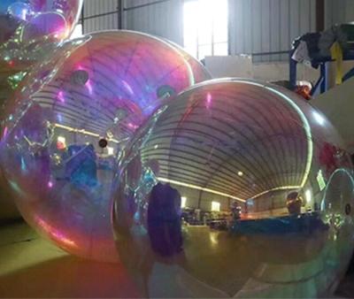 China Customizable PVC Mirror Inflatable Balloon Shine Color Huge Inflatable Ball 60cm-300cm for sale