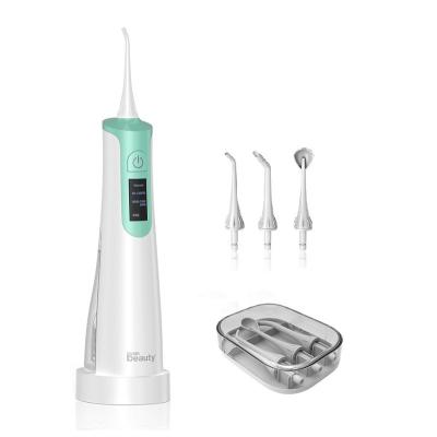 China Portable Hotel Tooth Cleaner USB Rechargeable Cordless Rotatable Dental Oral Irrigator Water Flosser for sale