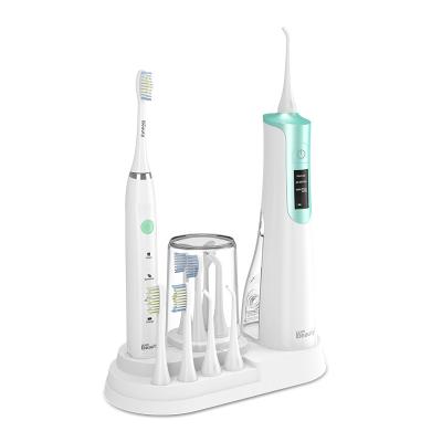 China Protable Iconbeauty Judging Best Selling Portable Home Use Teeth Cleaner Water Dental Flosser With Combo Electric Toothbrush for sale