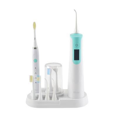 China Protable Iconbeauty Water Flosser 2021 Rechargeable Sonic Toothbrush Portable Water Flosser Combined in 1 for sale