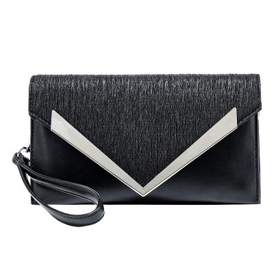 China Fashionable 2022 New Design Evening Women Ladies Shoulder Clutch Bag Leather for sale