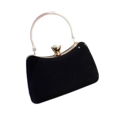 China Wholesale Exceptional Suede Evening Clutch Bag Black Evening Clutch Bag Suede Evening Clutch Bags for sale